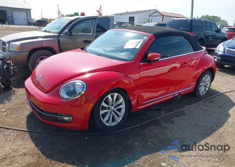 2014 Volkswagen Beetle из США, поврежденный, VIN 3VW5L7AT5EM801216